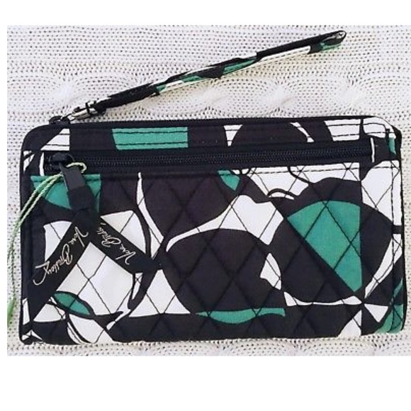 Vera Bradley Front Zip Imperial Rose Wristlet - Picture 1 of 2